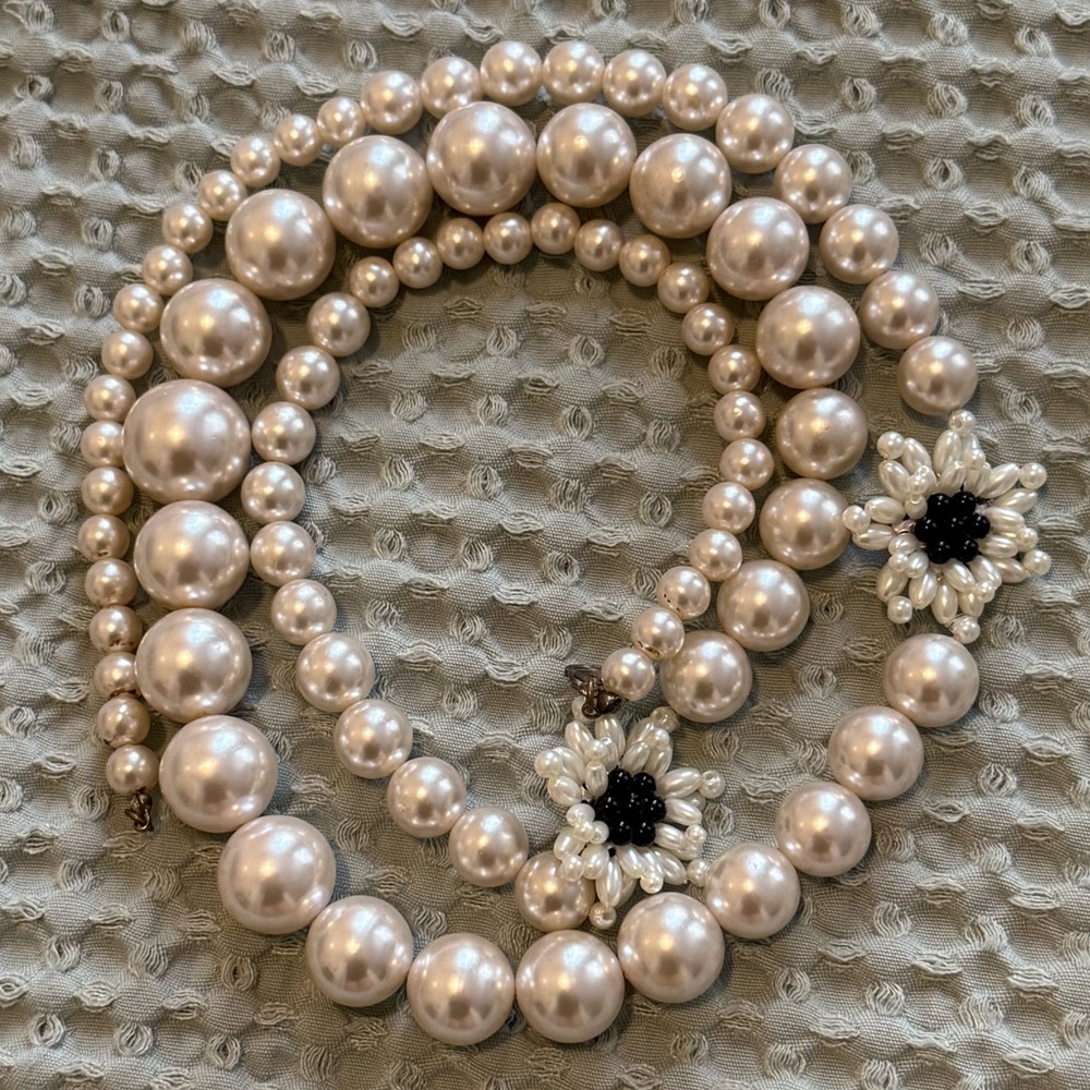 Vintage Faux Pear Necklace